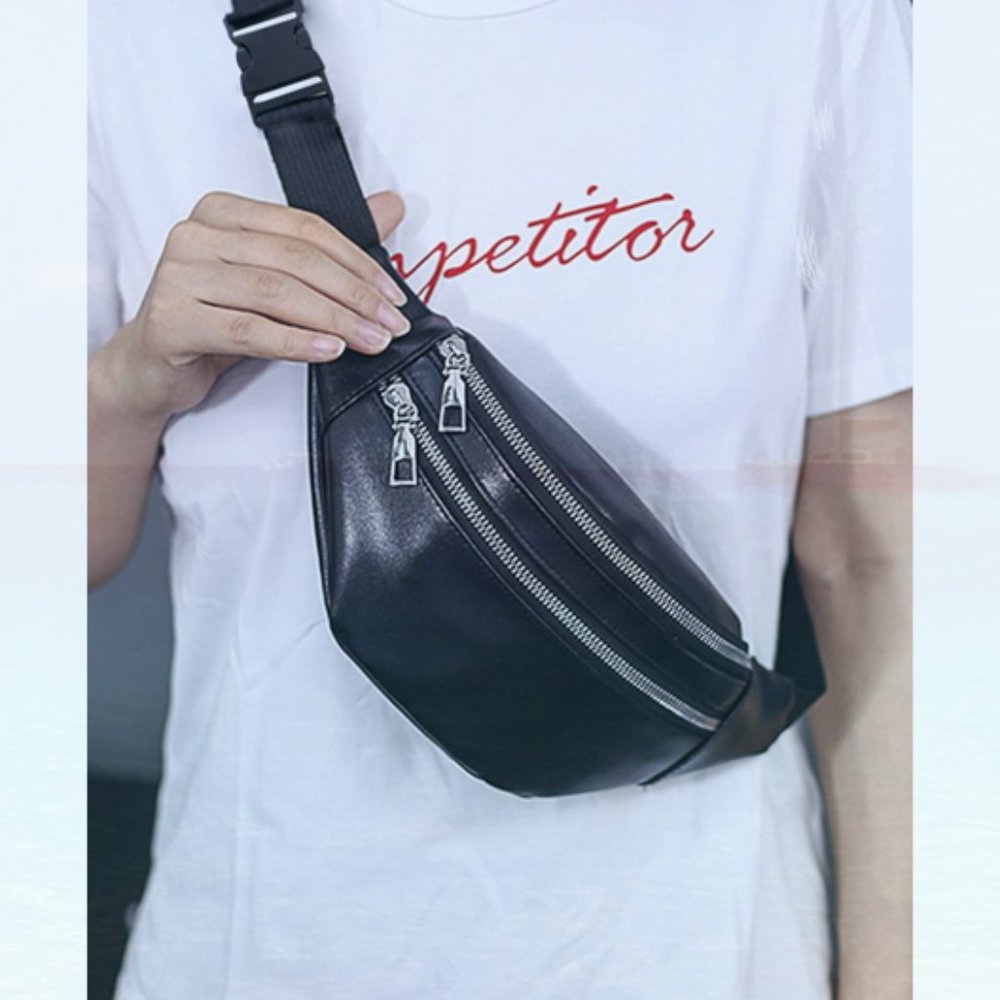 New Double Zipper Waist Bag 168